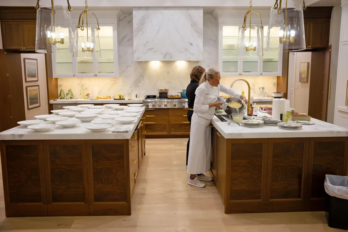 Chef Ania's signature dish at a private dining event